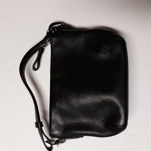 Mini Black Leather Coach
